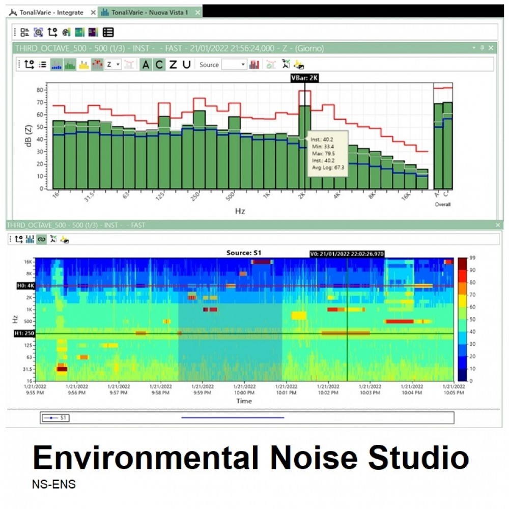 Moduli software Noise Studio Senseca